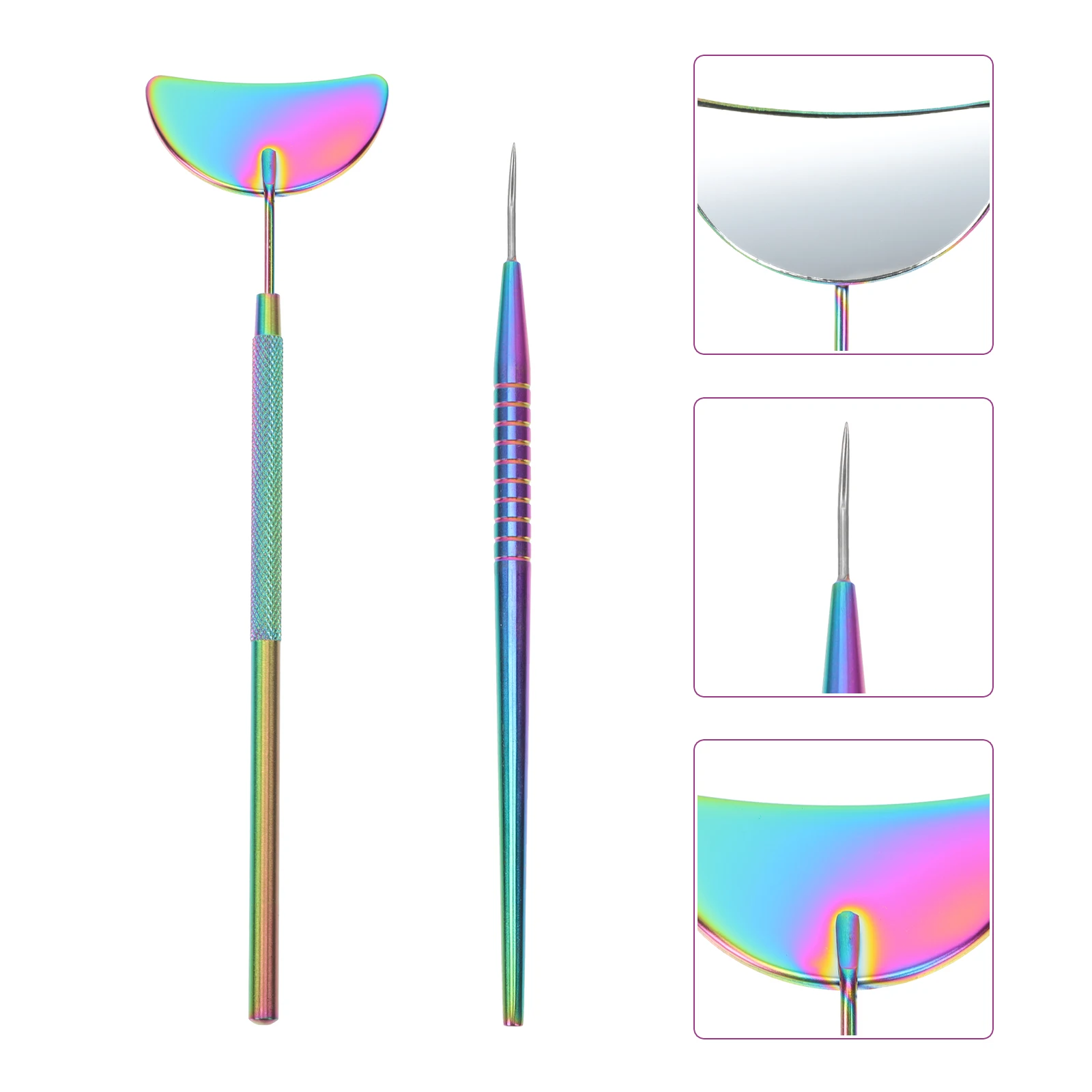 

1 set Extension Kit Lash Eyelash Extension Tool Lift Tools Aluminum Mirror Pick Rod Durable Eyelash Grafting Aid Tools Set