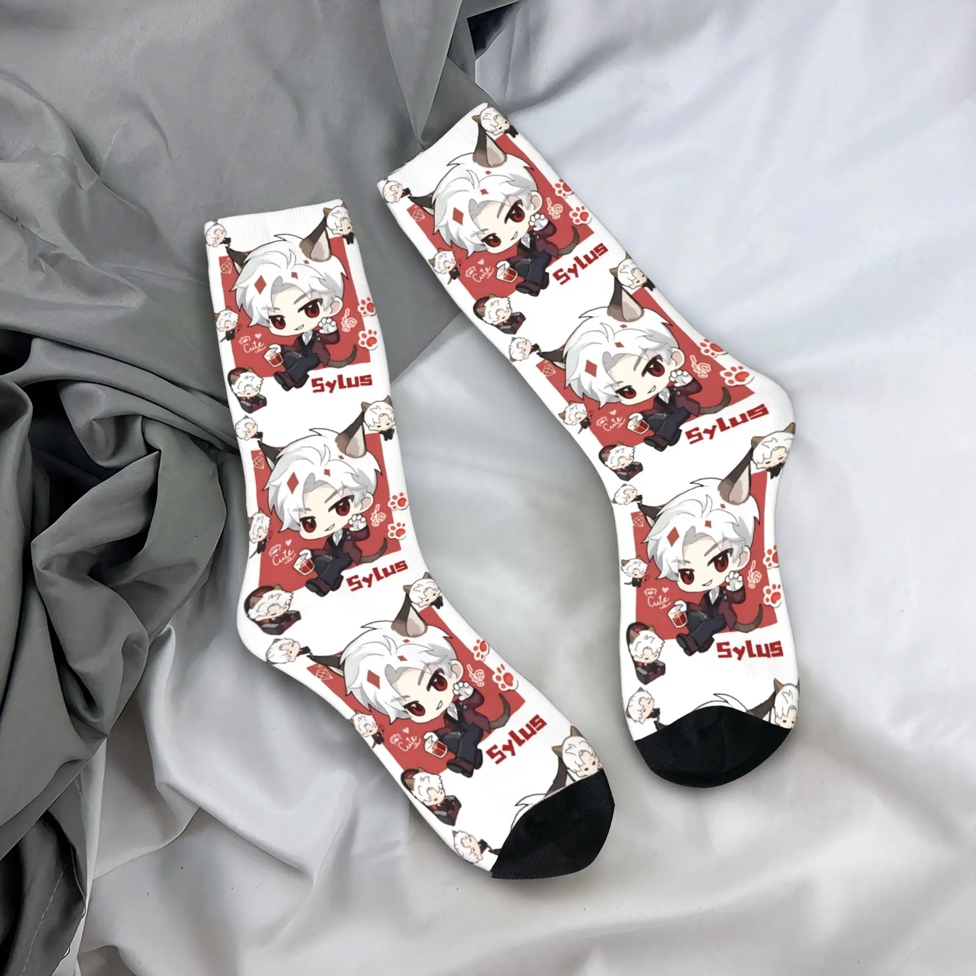 Women Men Socks Sylus Love and Deepspace  Stockings Non Slip Warm Soft Socks Winter Fashion Graphic Skateboard Socks