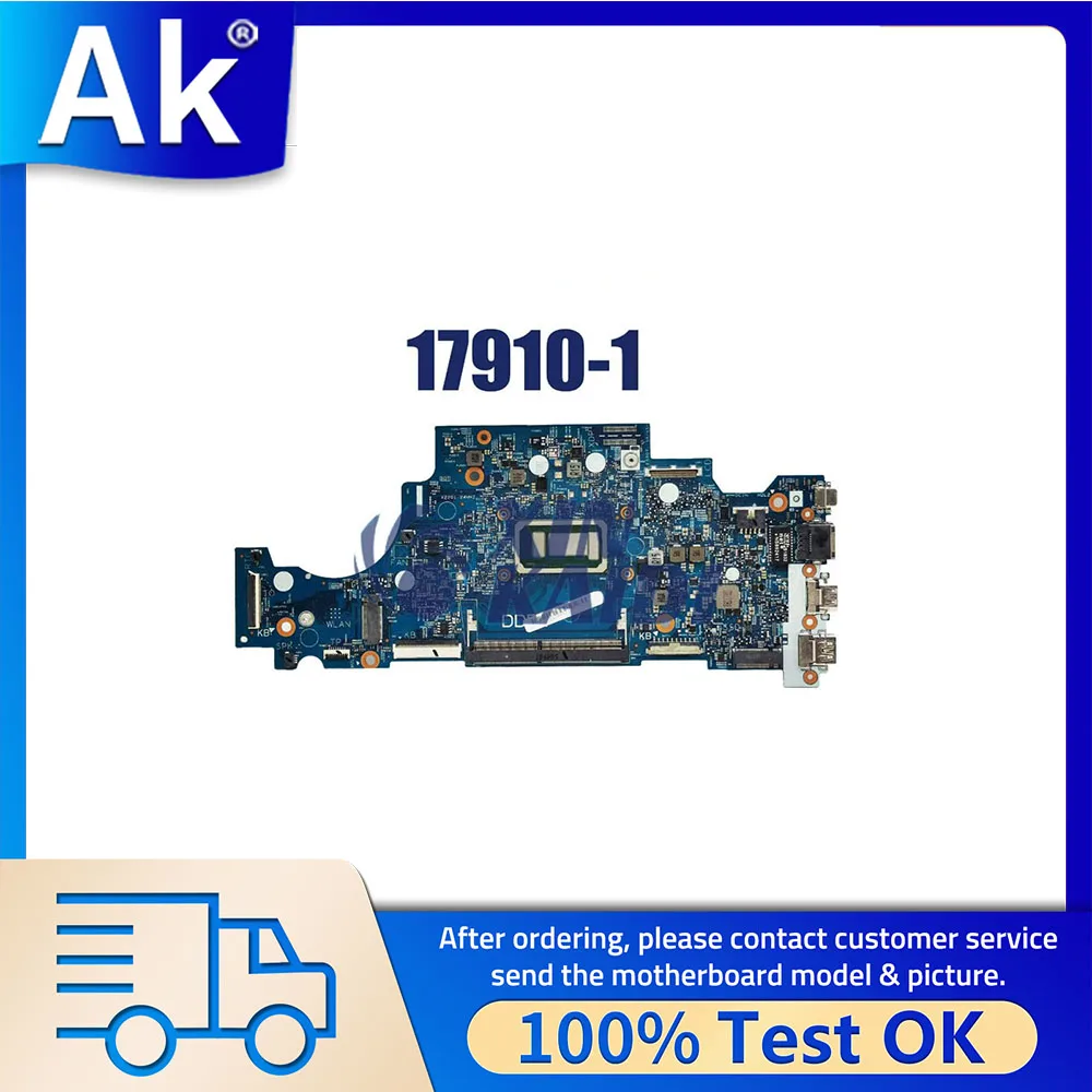 Computer Mainboard For DEL Latitude 13 3300 17910-1 CN 0RV5W4 Laptop Motherboard With i3-7020U CPU Systemboard