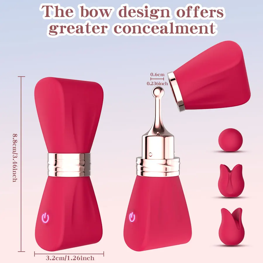Women's Adult Toy Massager Clitoral G-Spot Nipple Stimulator High-Frequency Mini Bullet Vibrator 3 Silicone Massage Heads - view 4