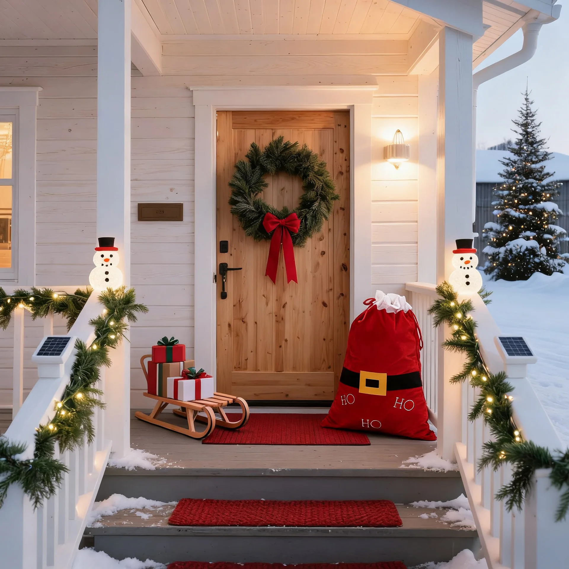 أكياس هدايا عيد الميلاد الكبيرة سانتا كلوز حقيبة الظهر الرباط حزام صالح أكياس للعب الحلوى وجبات خفيفة عشية عيد الميلاد حزمة الجيب #5