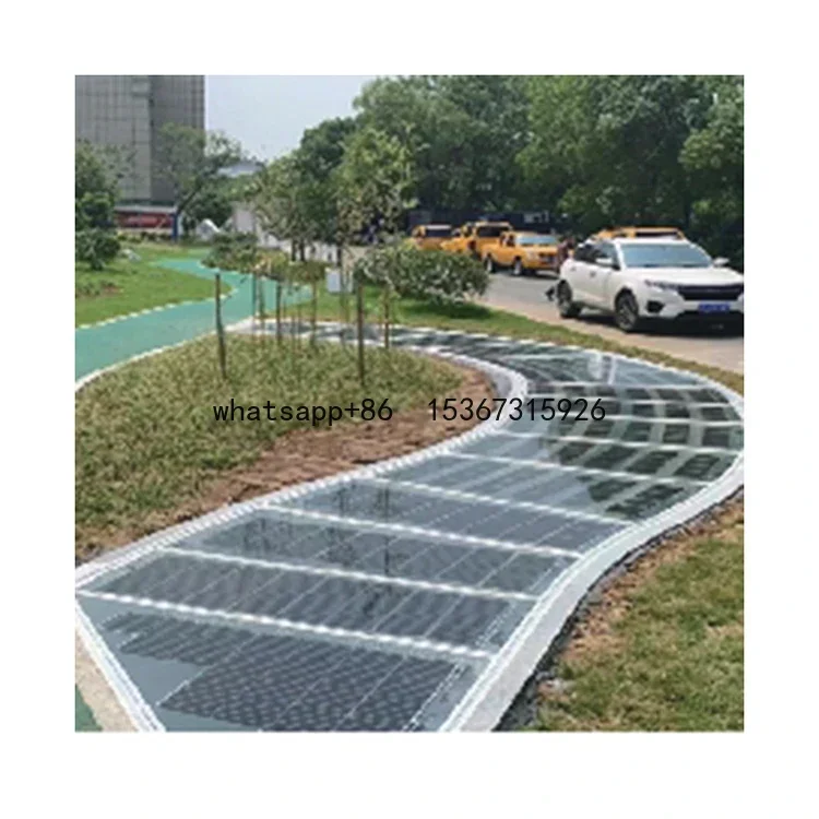 BIPV New energy China supplier Anti slip floor tiles solar panel garage outdoor floor tiles