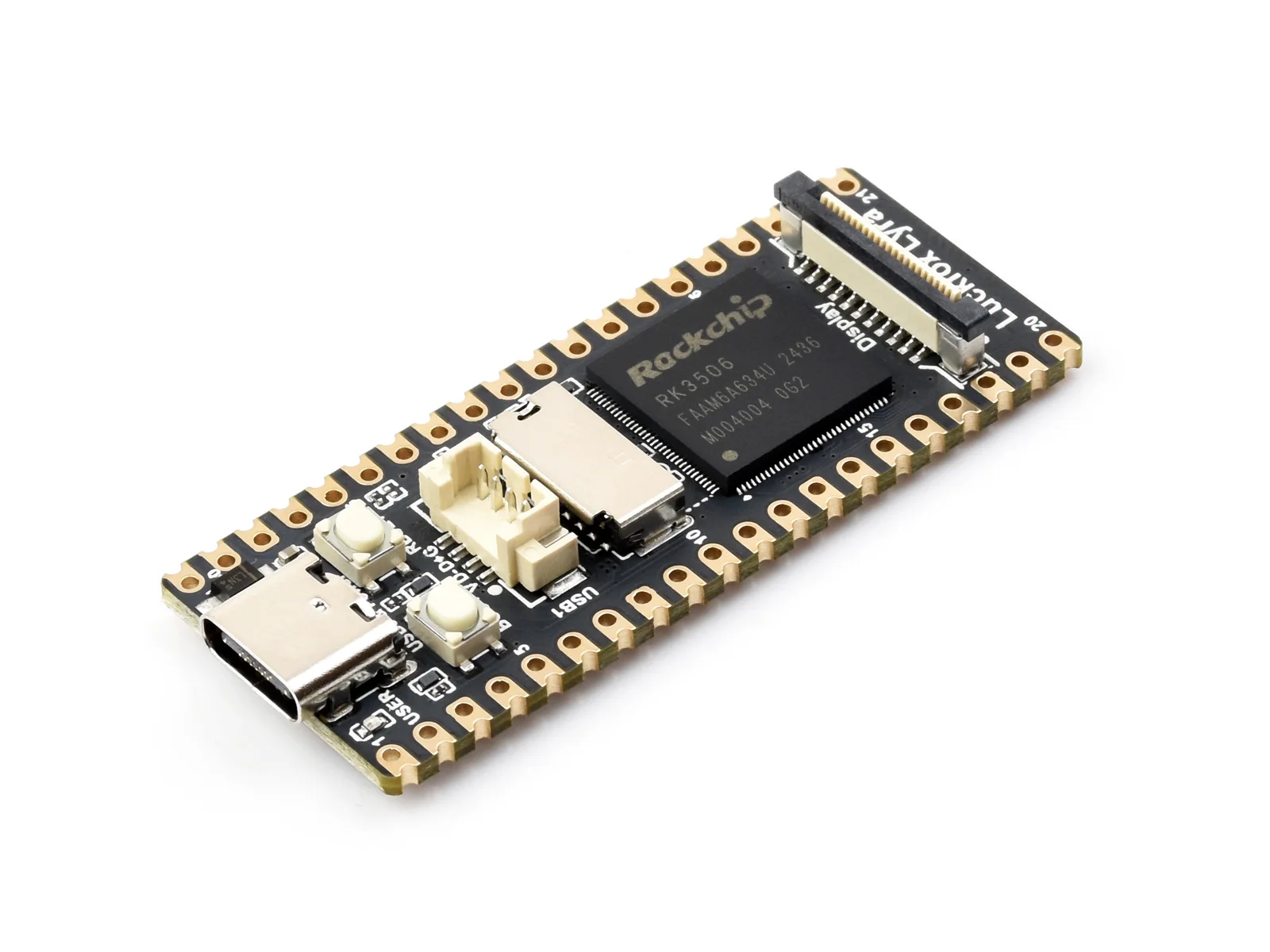 Luckfox Lyra RK3506G2 Linux Micro Development Board, integreert pens-core ARM Cortex-A7 en ARM Cortex-M0 processors