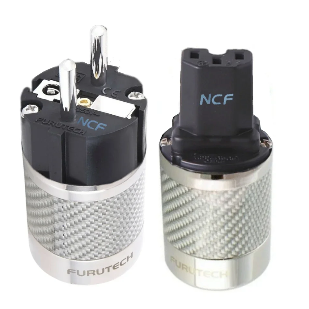 Schuko Furutech FI-E50 FI-50M FI-50 NCF Nano Crystal EU/moc US wtyczka zasilająca poszycia rodowego Adapter złącza 15A/250V Hifi