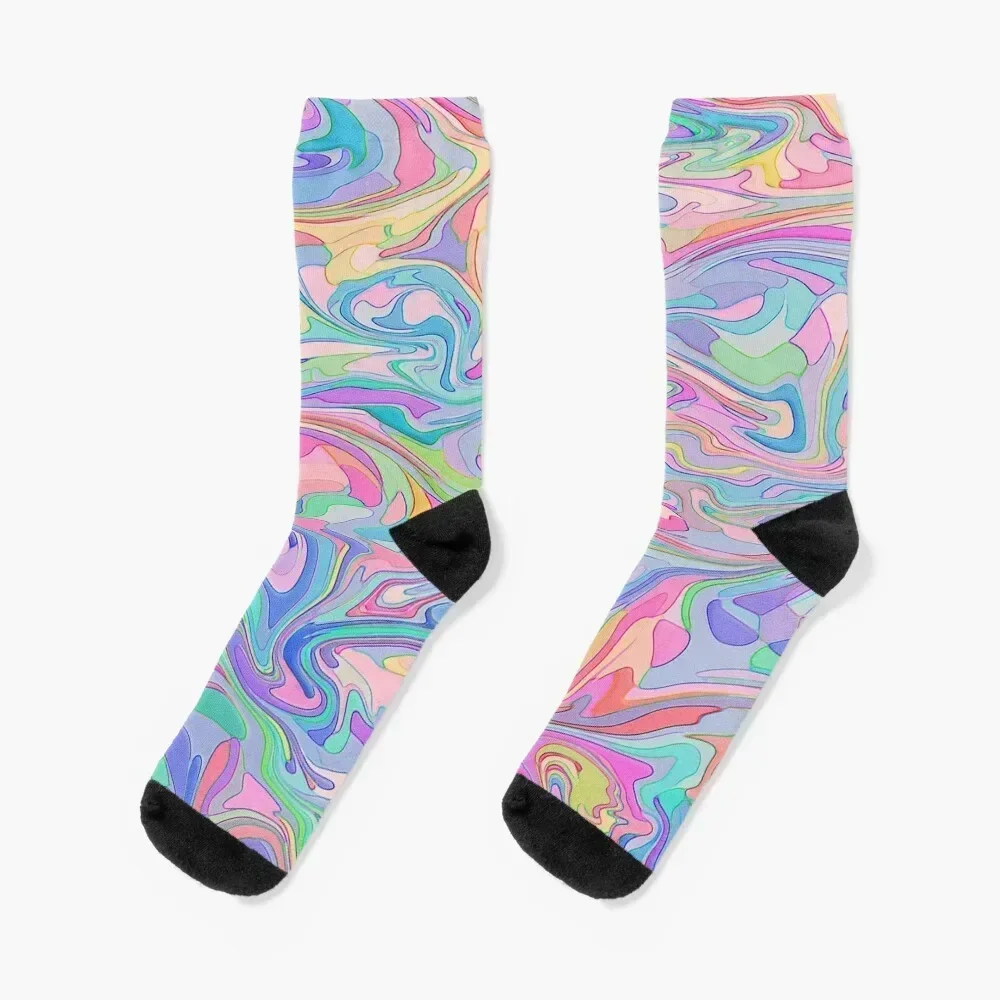 

Retro Swirl Socks Antiskid soccer japanese fashion kids men cotton high quality Women Socks Men's