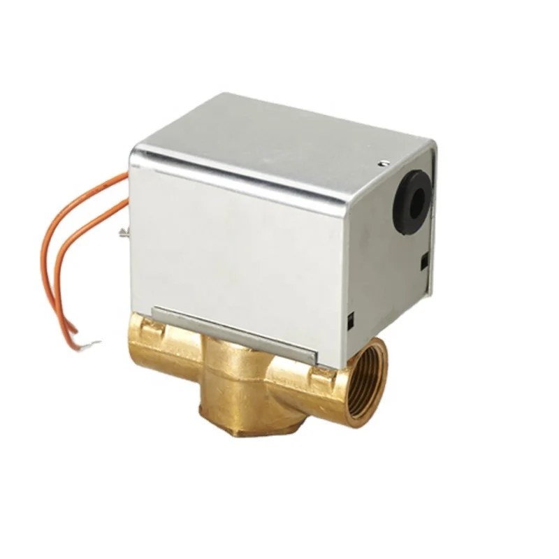 OEM AC220V HVAC System 3/4'' Spring Return Ball Valve Motorized Zone Valves Electric Actuator 2 Way Valves DN20