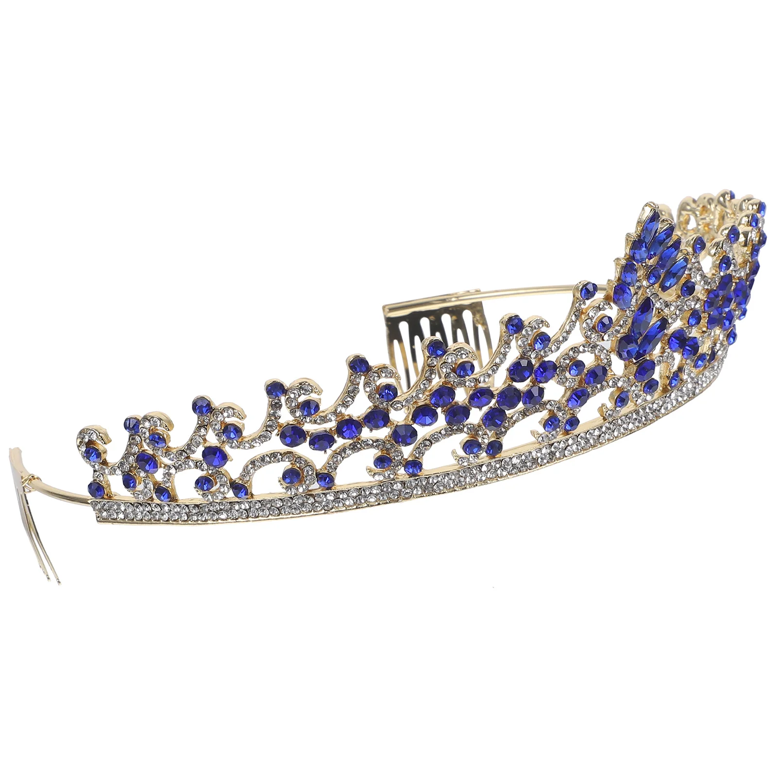 

Delicate Bride Crown Rhinestone Tiara Wedding Bridal Headpiece for Women Elegant Hair Jewelry Accessory Baroque Style