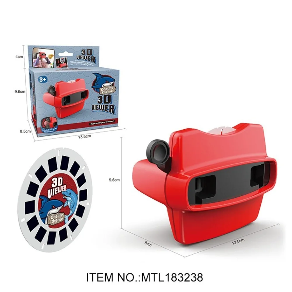 

High Quality Luminous 3D View-Master Mini Theater Cognitive Puzzle Viewing Machine Big Game Children's Gift