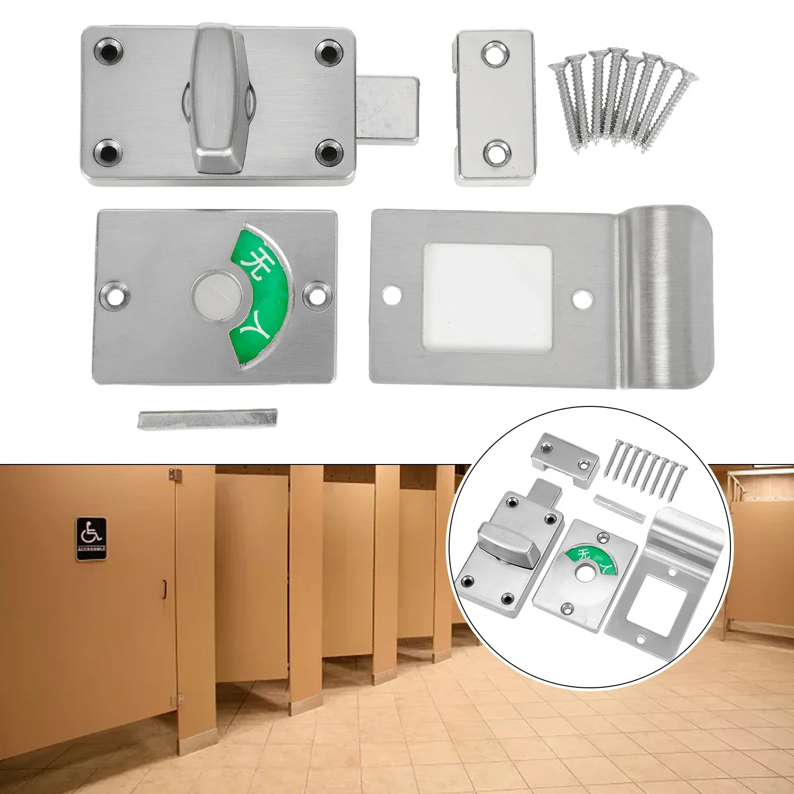 

Practical Indicator Door Lock Indicator Bolt Wide Application Aluminum Alloy Safe To Use Smooth Trouble-free Operation