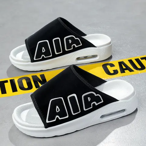 Summer fashionable air cushion slippers high-quality outdoor sports and leisure shoes men's thick soled sandals beach slippers