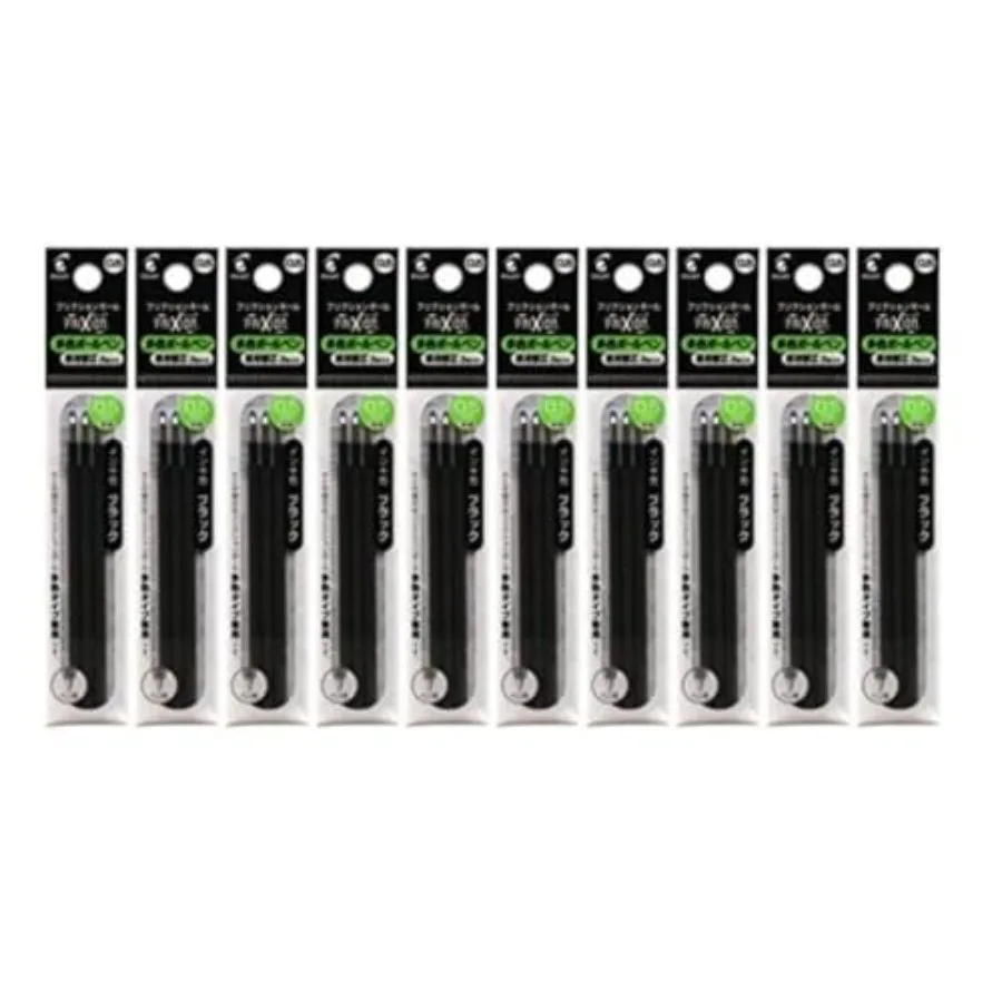 

PILOT GPilot Gel Ink Refills for FriXion Ball 3 and 4 Multi Pens, 0.5mm Black Ink, Set of 10