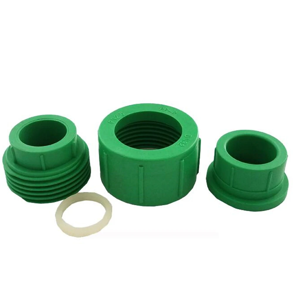 

NEW PPR Green Full Plastic Live Joint 20 25 32 Environmental Protection Tasteless Movable Joint Cold And Hot Water Pipe Fittings