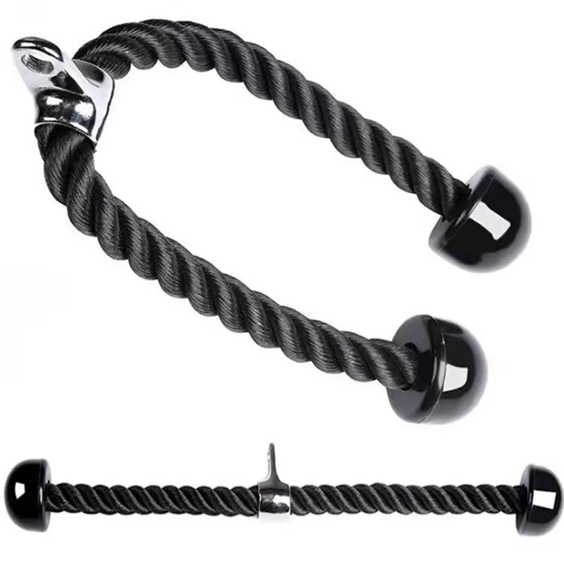 Triceps Rope Pull Down Cable Rope Tricep Cord Workout Exercise Back Fitness Strength Bodybuilding Training Gym Equipment Unisex