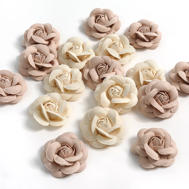 5Pcs Rose Artificial Flowers Heads Home Decor Marriage Wedding Decoration Fake Flowers DIY Craft Wreath Scrapbook Gift Accessory