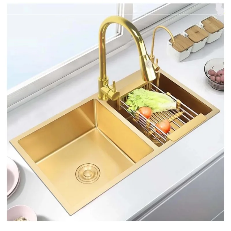 نمط جودة عالية البلاتين حوض شلال الحمام صنبور المطبخ بالوعة غسالة الصحون #4