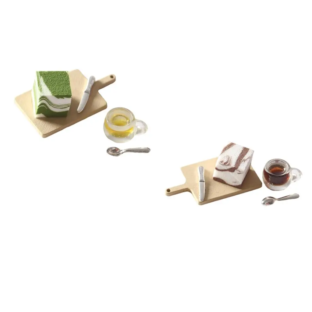 Simulação casa de bonecas bolo em miniatura pastelaria brinquedos mousse bolo para cozinha