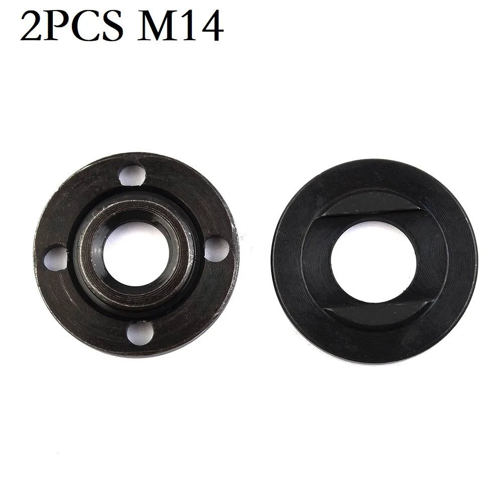 

2pcs M14 Thread Replacement Angle Grinder Inner Outer Flange Nut Set Tools 40mm Diameter For 14mmSpindleThread