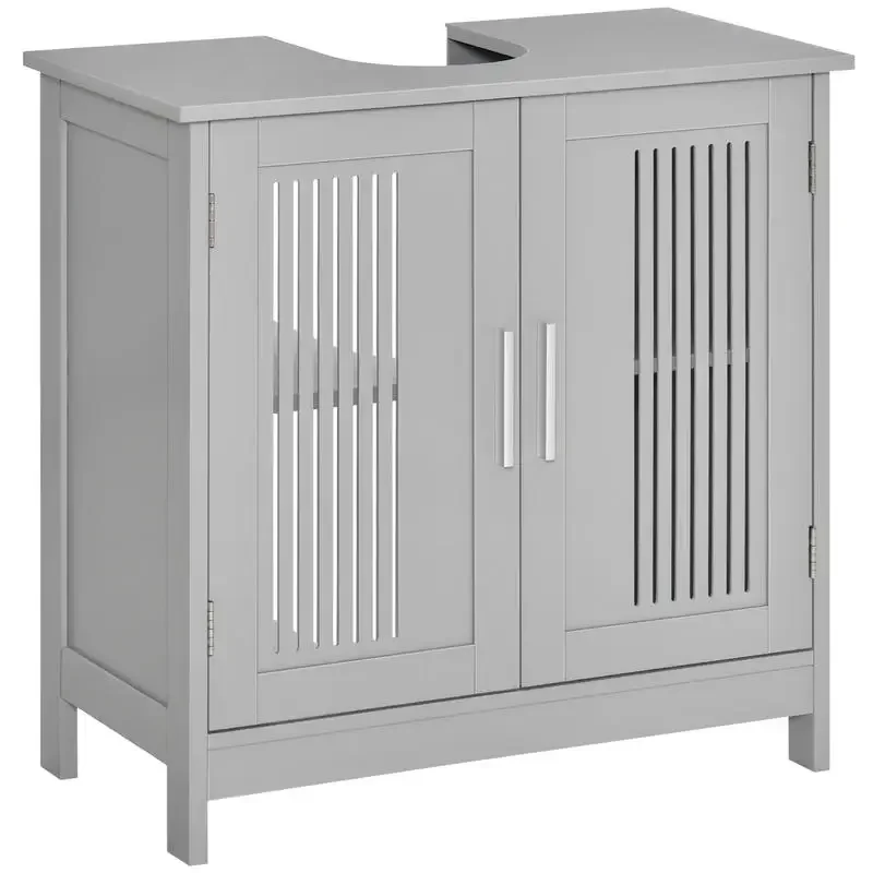 

kleankin Under Sink Pedestal Storage Bathroom Cabinet, Gray