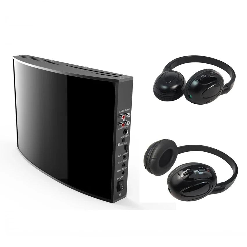 IR 30 Meters Wireless Headphones System for IELTs TOEFL Test, Stereo Sound