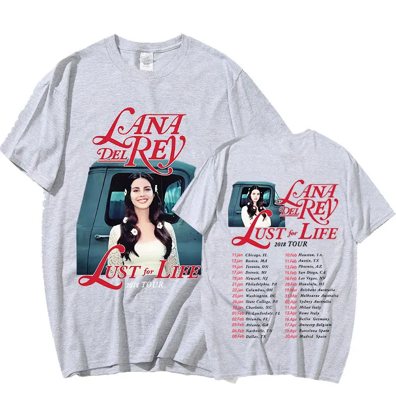 Singer Lana Del Rey Vintage T Shirt Lust for Life Tour Music Album