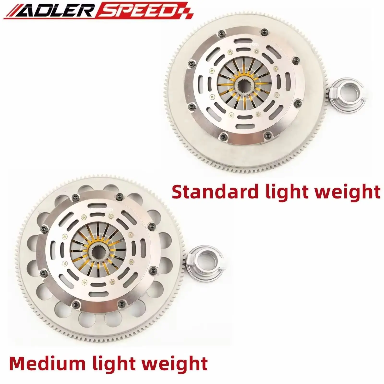 

ADLERSPEED Sprung Clutch Twin Disc For Nissan Skyline GTS GTR R32 R33 RB20DET RB25D RB20/RB25/RB26 /RB30ET 5-SPEED