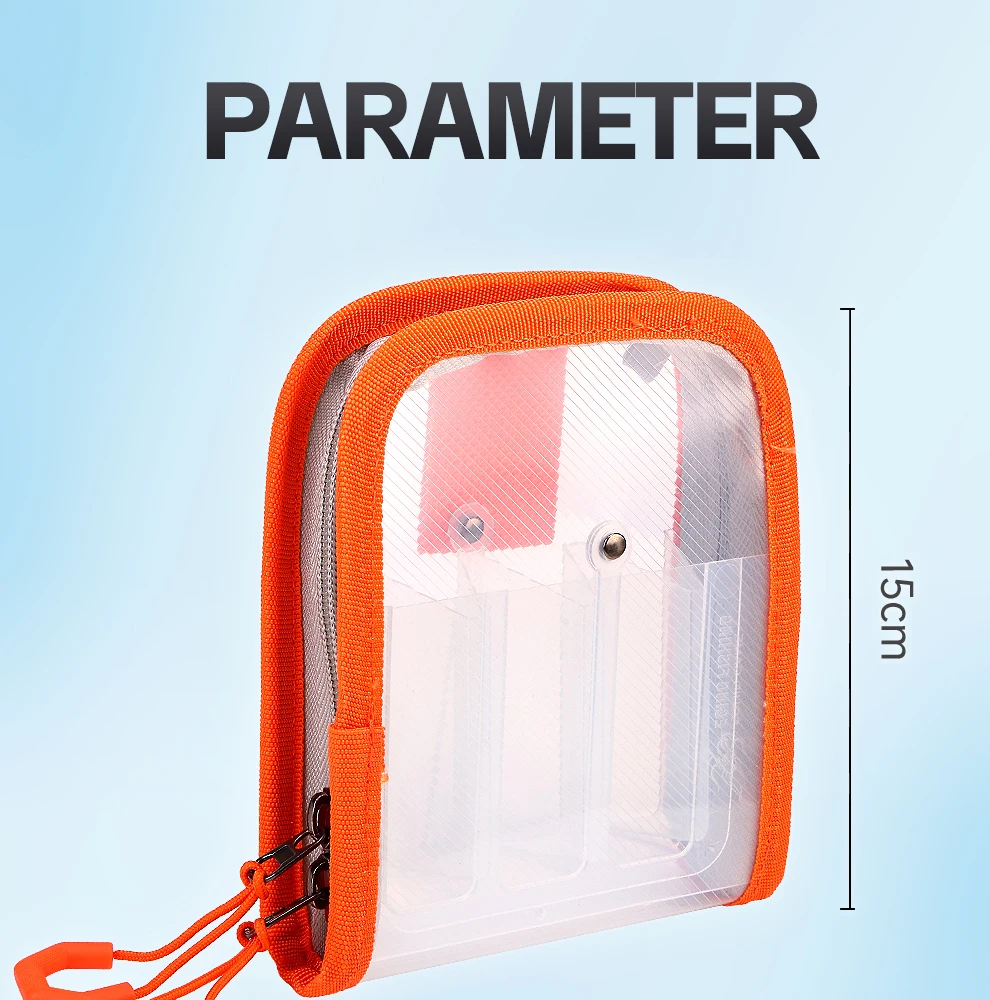 WEIHE 1PC Locken Angeln Getriebe Lagerung Tasche Sechs Grid Holz Garnelen Paket Locken Köder Tasche Angeln Zubehör Organizer – Detail 4