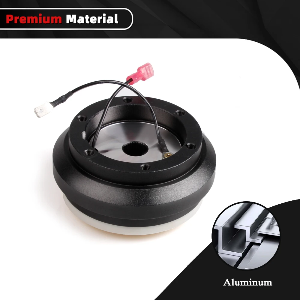ZSRA-Steering Wheel Short Hub Adapter Black 110H Replacement For Honda Civic EG 92-95 Acura Integra DC2 94-01 QR010