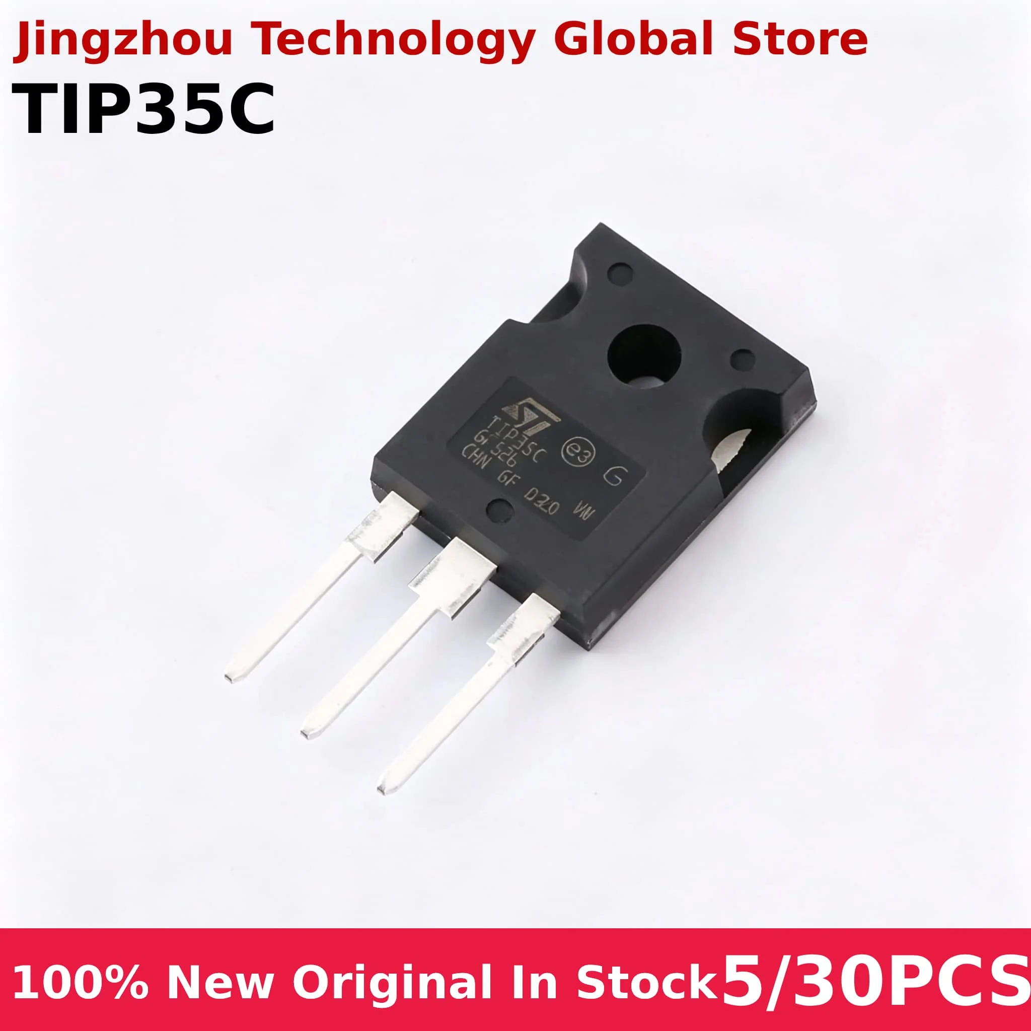 100% New 5/30PCS TIP35C TIP35 TO-247 100V/25A/125W NPN transistor IC Chip Wholesale