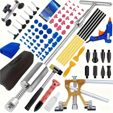 Kit estrattore ammaccature per auto 97/37/20 pezzi, kit di riparazione ammaccature senza vernice per strumenti di rimozione ammaccature, per frigorifero Ding per porte danneggiate grandine fai da te