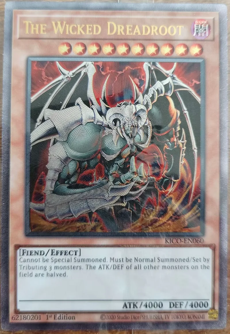 

Yu-Gi-Oh TCG The Wicked Dredroot UTR Children's Collectible Card Toy - Non-Original Hobby Item
