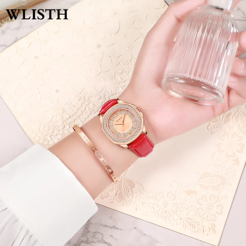 Wlisth Brand Women's Fashion Diamond-set Milan net With Waterproof Safety Buckle Foreign Trade Watch