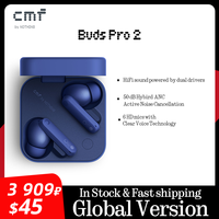 Global Verison CMF by Nothing Buds Pro 2 with 50 dB Hybrid Active Noise Cancellation 6 HD MICS IP55 Bluetooth 5.3 Buds Pro2