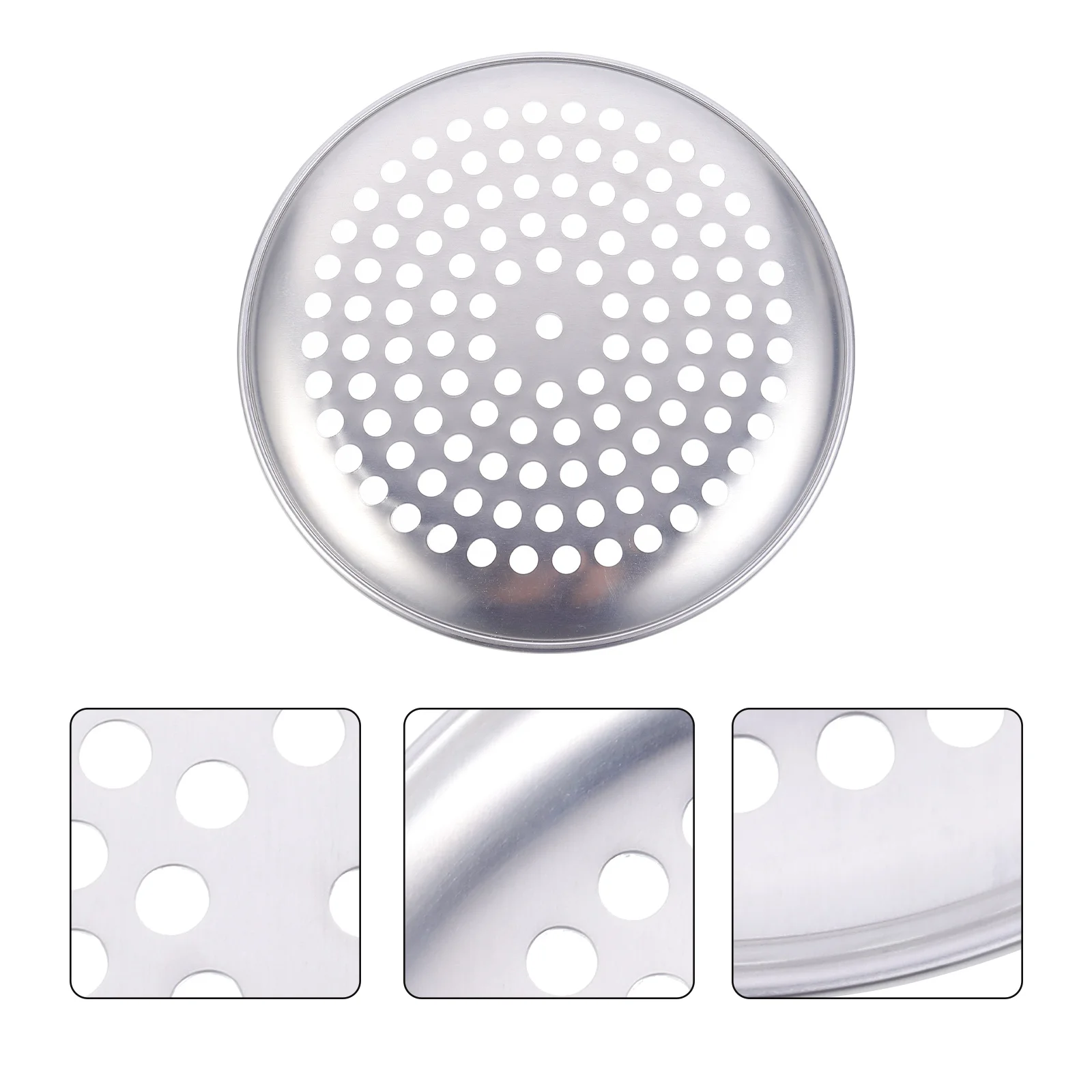 

1pc Alloy Non-Stick Pizza Pan Round Baking Plate With Holes Easy Release Baking Tray For Bread Bakeware Pan