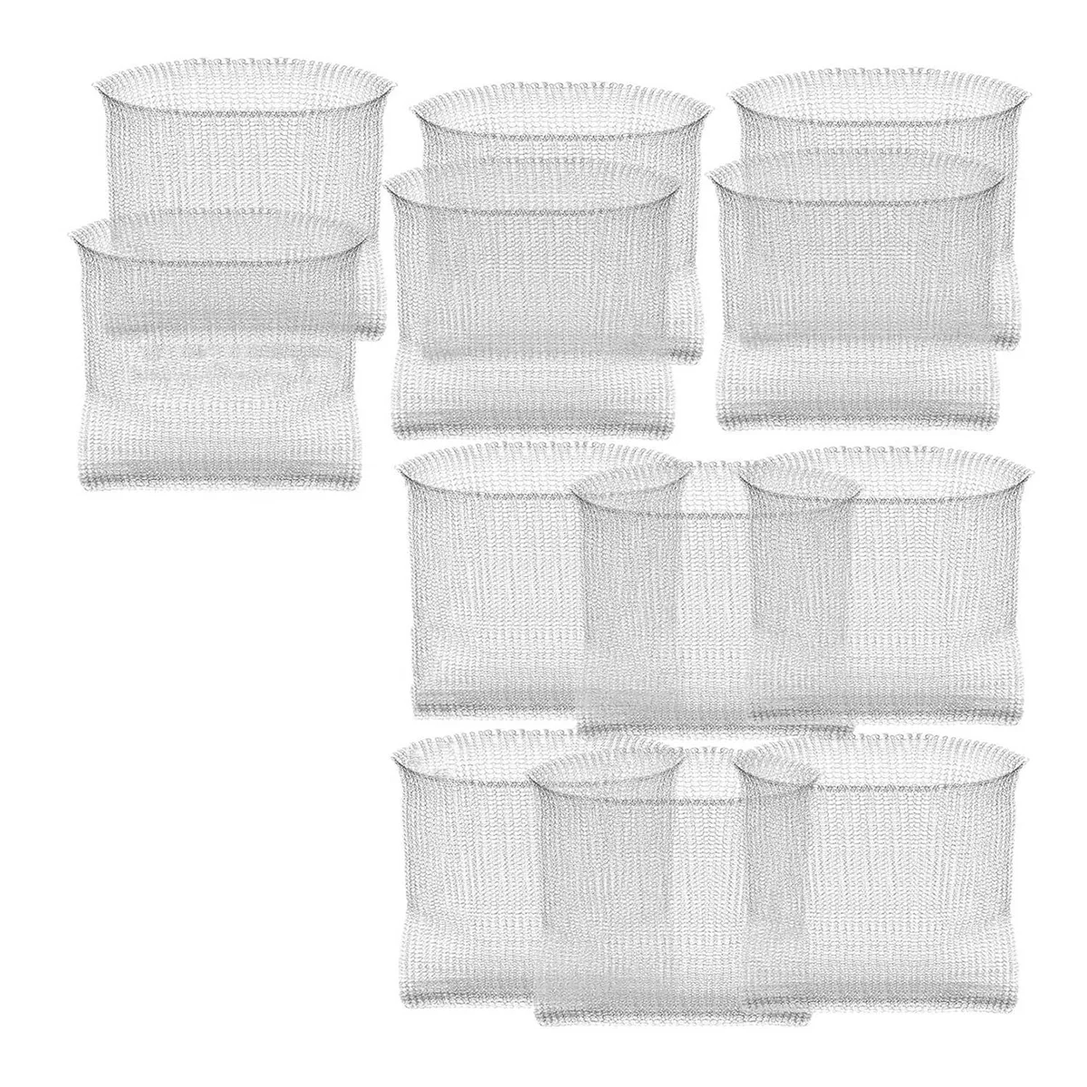 

Plant Root Guard Baskets Wire Basket Mole and Vole Mesh Wire Baskets for Garden Pots Underground Root (12 Pcs, 3 Gallon)