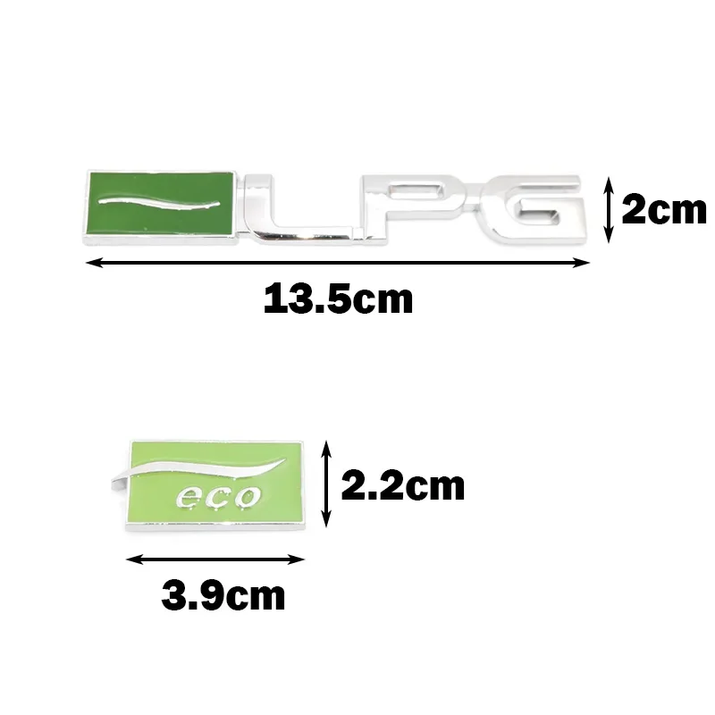 OTOKIT 3D 금속 LPG 에코 로고 자동차 개조 엠블럼 도어 스티커 배지, 차체 장식 스티커, 쉐보레 크루즈 말리부용 자동차 스타일링