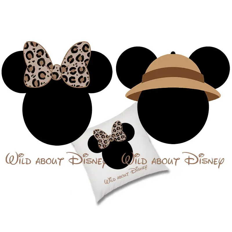 

Minnie Mickey Ears Stickers Thermal transfer printing on Jackets bags socks pillow clothes Stickers on fabric