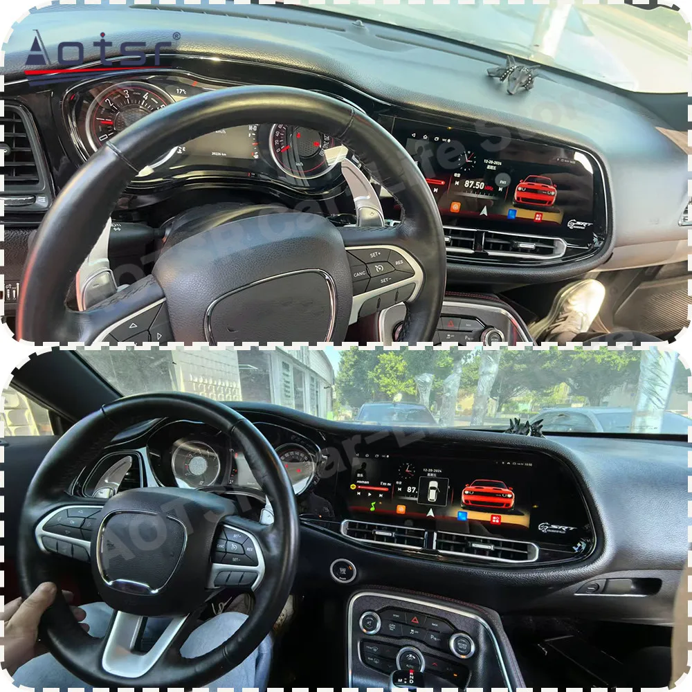 

Аксессуары для авто с Android 13 для Dodge Challenger Hellcat 2010~2024: мультимедийная автомобильная магнитола, GPS-навигация, видео, стереосистема, головное устройство