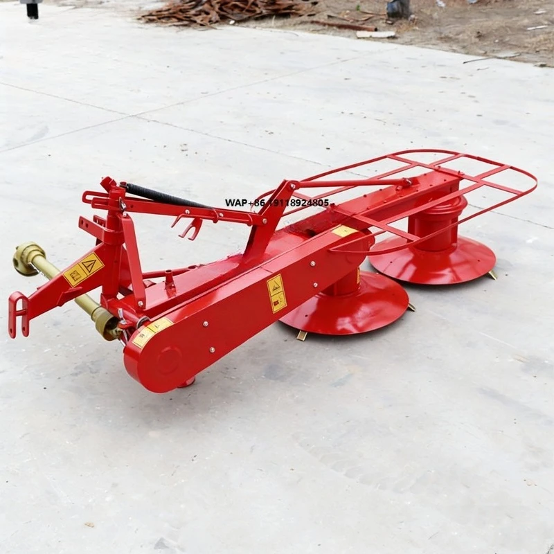 

Tractor Powered Tow-Behind Blower Mower Large Area Grass Cutting and Collection Implement