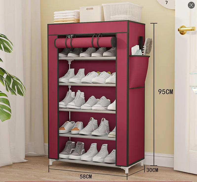 Modern  Dust-Proof Multi-Layer Shoe Cabinet with Simple Assembly for Home Furniture and Multi-Functional Storage
