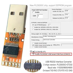 Prolific PL2303 USB Serial Adapter USB RS232 Interface Serial Adapter Converter Board with TXD RXD CTS RTS GND VCC 5V