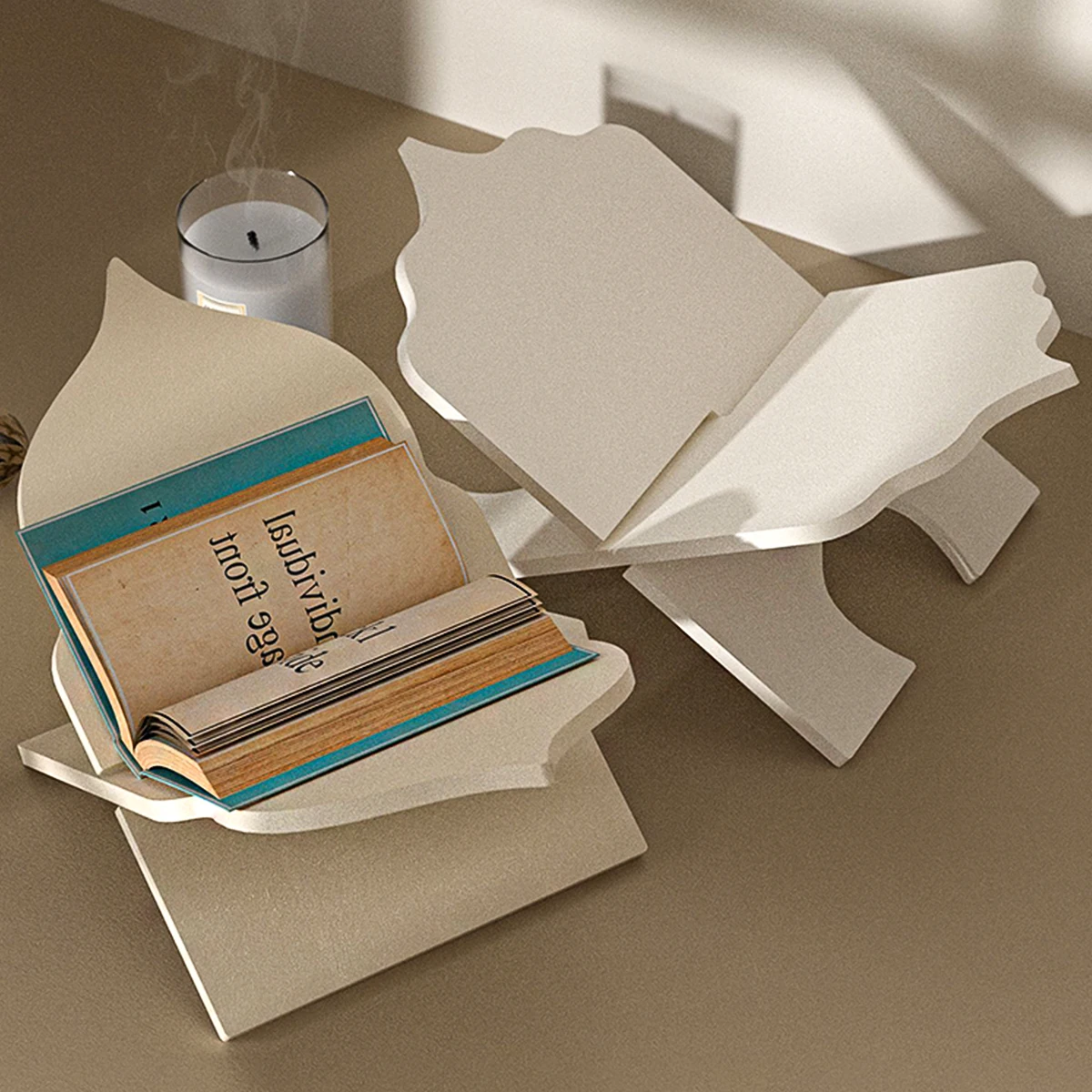 

Складная подставка для книг, силиконовая форма, сделай сам, винтажная книжная полка ручной работы, органайзер, штукатурка, бетонная смола, форма, органайзер Корана, принадлежности