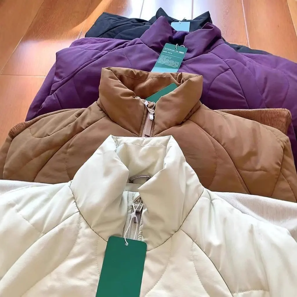 

Унисекс, морозостойкий, теплый, осенне-зимний воздушный бархатный костюм, куртка-бомбер с хлопковой подкладкой и вертикальным воротником, новый стиль