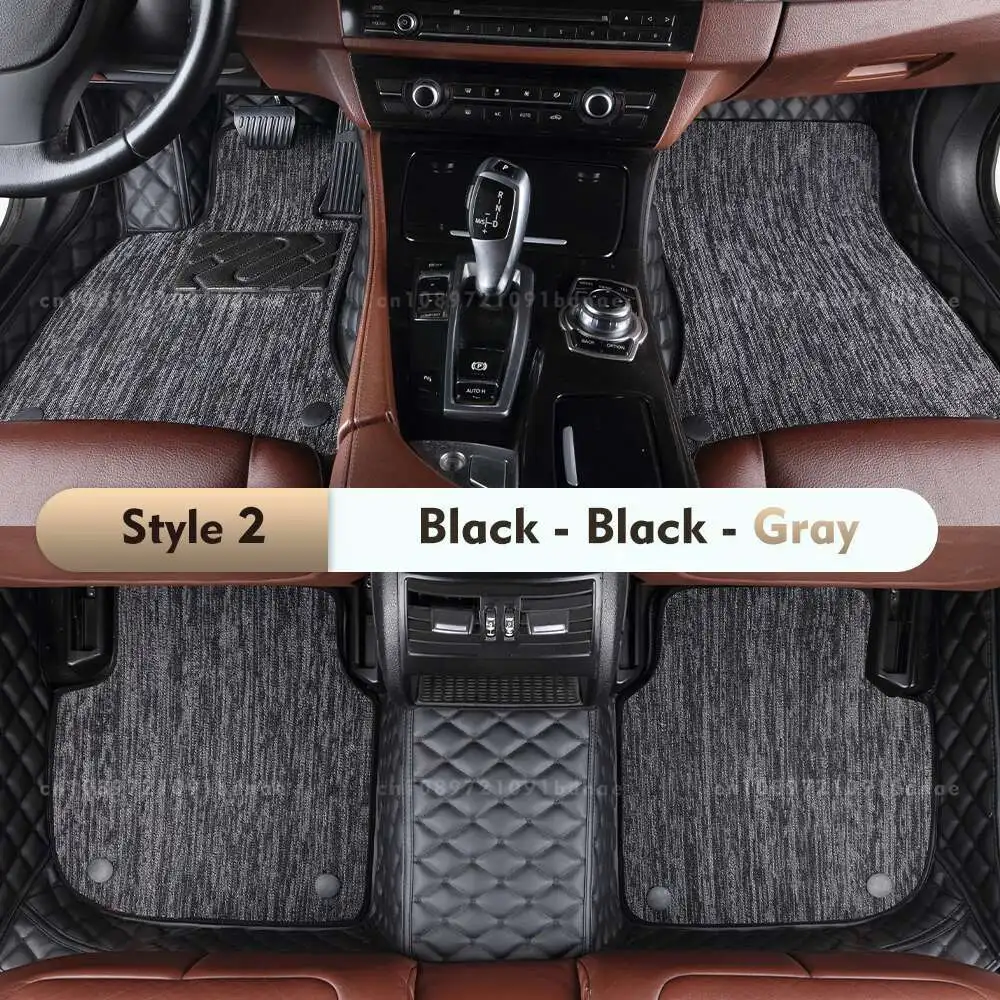 For Mercedes Benz GLK class X204 2008-2015 14 13 09 12 Double Layer Car Floor Mats Custom Foot Pads Carpet Interior Accessories
