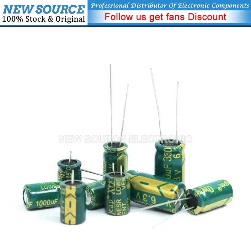 6.3V 1000uf Aluminum Electrolytic Capacitors 680uf 820uf 1500uf 1800uf 2200uf 3300uf 10000uf