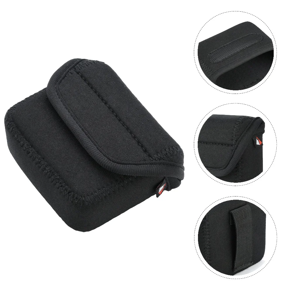 

Audio Storage Bag For Portable Speaker Black Compression-Resistant Dustproof Case Travel Organizer Speaker Pouch Protective