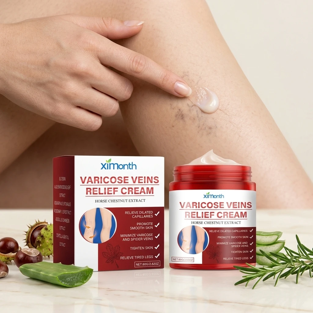 Varicose Veins Relief Cream Reduce Telangiectasia Spider Veins Enhance Barrier Restore Skin Texture Moisturize Legs Repair Cream