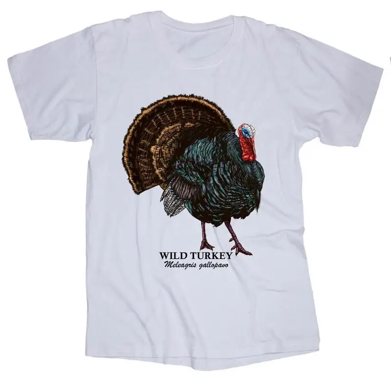 WILD TURKEY Hunting Thanksgiving Birds White T Shirt
