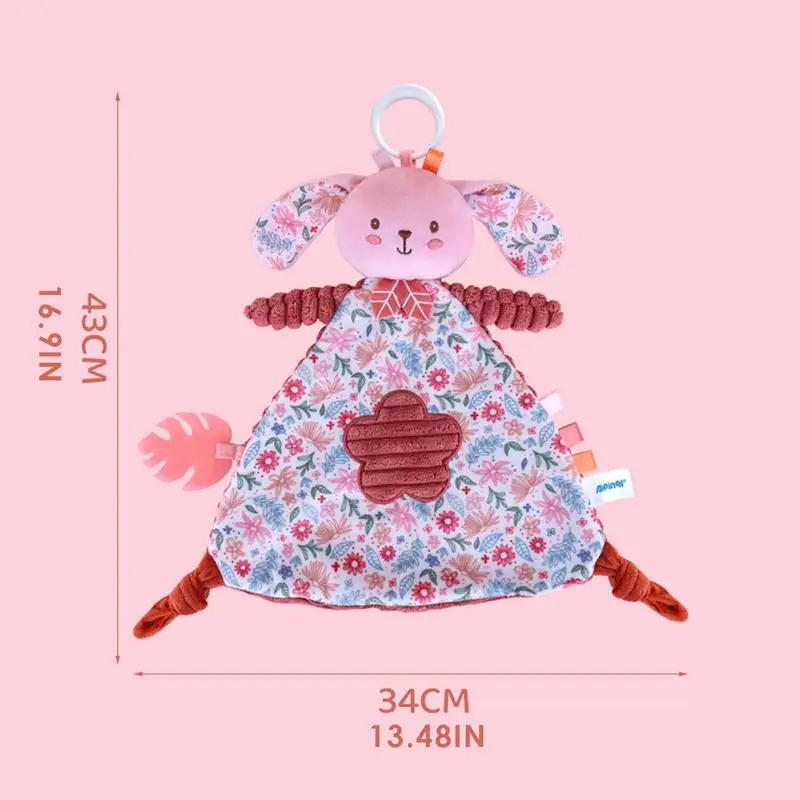 Veiligheidsdekens voor baby's Olifant Bunny Rustgevende deken Zachte Lovey Cartoon Veiligheidsdeken Pluche knuffeldier Snuggler