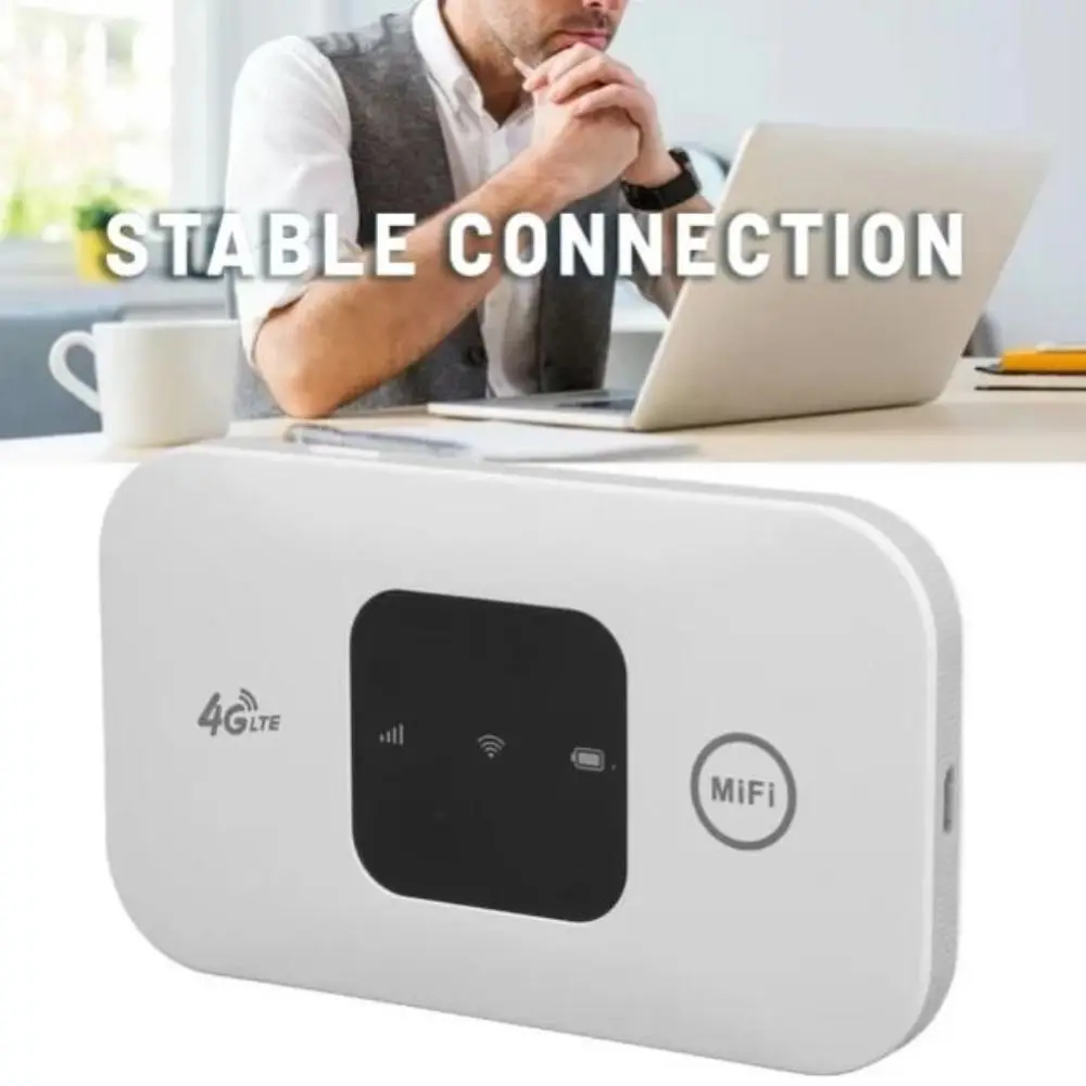 แบบพกพา 2100mAh 4G LTE Router ช่องใส่ซิมการ์ด 150Mbps Pocket Router ไร้สาย Wifi Travel