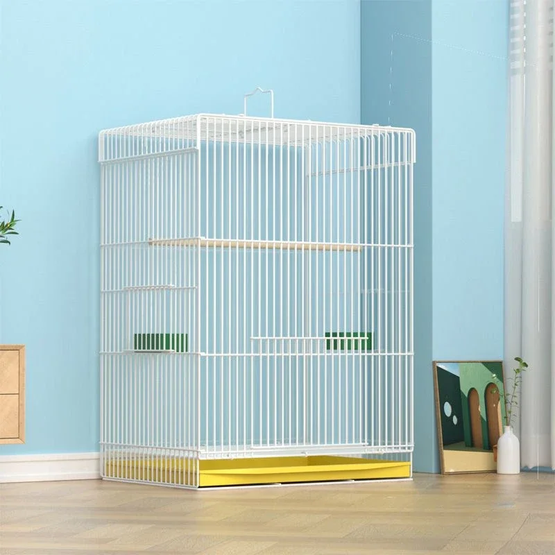 

White Parrot Bird Cage Large Modern Budgie Passaros Hamster Cage Accessories Canarios Maisons Petits Animaux Pet Supplies